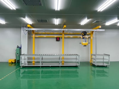 Khung thanh ray nhôm 200kg, air balancer ENDO và tool hút chân không - ảnh 9