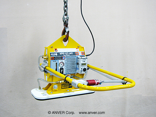 ANVER VPF-57-AC with FPA100250G33: lifting & handling stone slabs weighing up to 1000 lbs (454 kg)