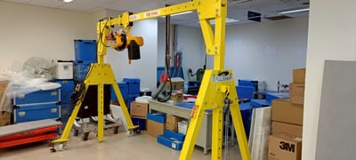 Cổng trục 500 kg đẩy tay treo palang điện cho nhà xưởng - ảnh 13