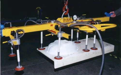 ANVER LB40M8-72-4/30SP: lifting & handling sinks and countertops 9 ft x 5 ft (3.0 m x 1.5 m) weighing up to 400 lb (180 kg)