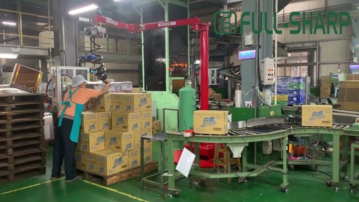 Cầu trục xoay khớp nối & Thiết bị nâng hạ hút chân không thùng carton, Thiết bị nâng thùng giấy