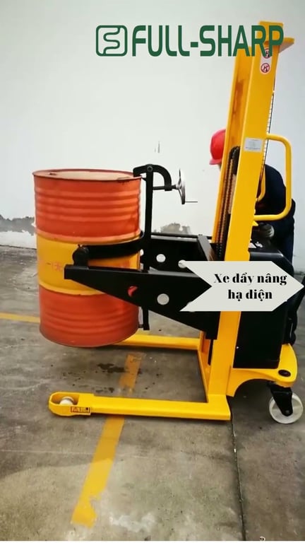 Xe đẩy nâng điện nâng thùng phuy