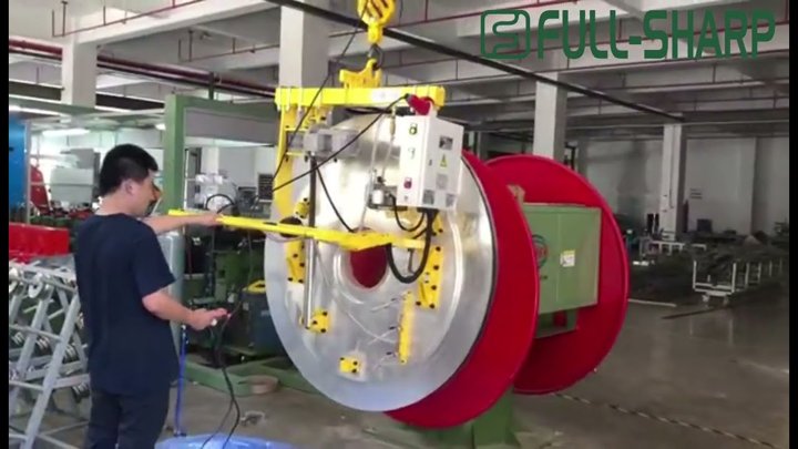 Thiết bị nâng hạ chân không hút nâng thép cuộn 1 tấn