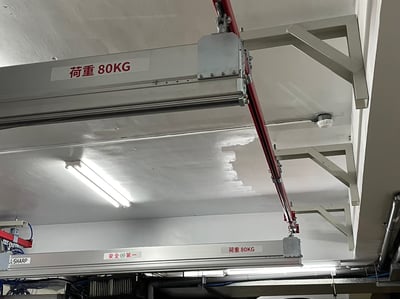 Thanh ray 5T treo cầu trục khí nén, tool kẹp và mặt hút thùng giấy - ảnh 16