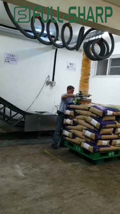 Thiết bị nâng hạ hút chân không bao - Thiết bị nâng các loại bao xếp pallet