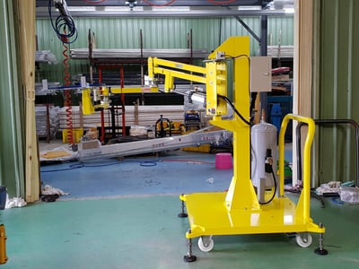 Tay nâng trợ lực mini trên đế di động đẩy tay - ảnh 3