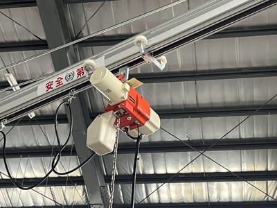 Mobile Aluminum Rail Jib Crane with KITO Hoist and Bag Clamp Tool - ảnh 11