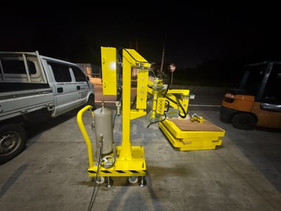 Tay nâng trợ lực khí nén 6 trục cho máy khắc laser 3D, đế di động nhỏ gọn - ảnh 4