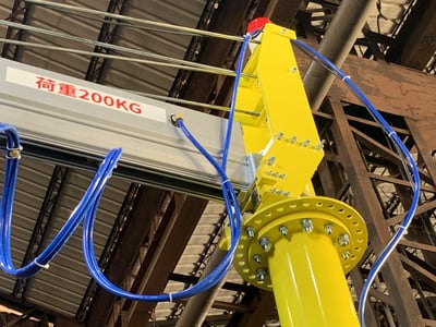 Pneumatic Jib Crane with Clamping System for Lifting Steel Pipes - ảnh 10
