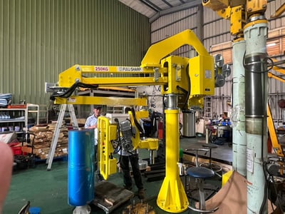 Tay nâng trợ lực khí nén nâng và lật cuộn - ảnh 1