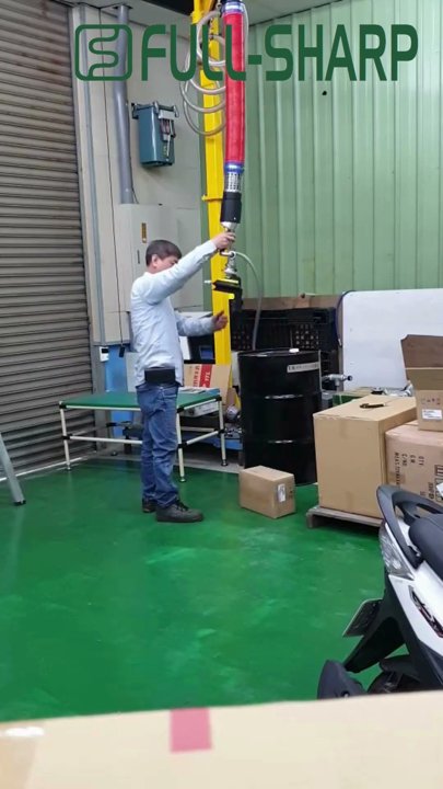 Thiết bị nâng hạ hút chân không thùng hàng carton, thùng giấy 1 giác hút