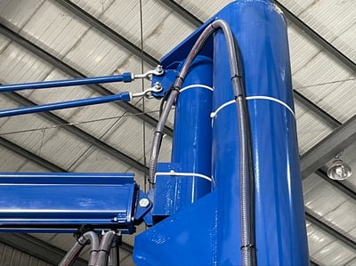 Cầu trục xoay 500kg treo pa lăng điện và mặt hút chân không Becker - ảnh 3