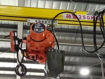Cầu trục xoay thanh ray 5T treo pa lăng điện 250 kg - ảnh 16