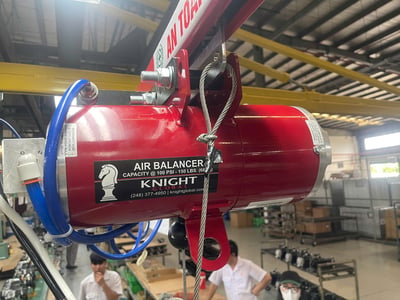 Bộ khung thanh ray 5T treo air balancer 200 kg gắp motor xe - ảnh 17