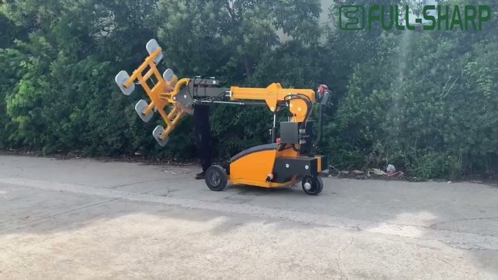 Xe nâng có mặt hút chân không hút tấm kính