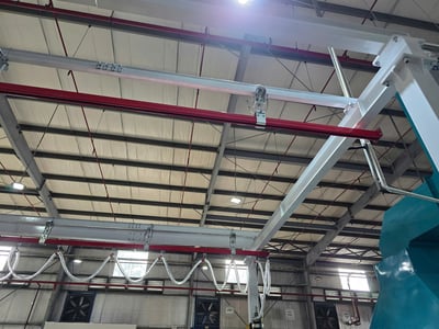 Thanh ray 5T và thiết bị nâng chân không hút thùng giấy 200 kg - ảnh 1
