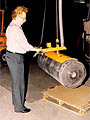 VB lift system with curved pad attachment