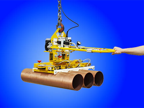 Thiết bị nâng chân không chạy điện ANVER VPFL4-04-AC với bộ gá đặt riêng, nâng cùng lúc 4 vật hình trụ kín khí (ảnh 2)