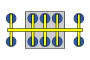 Crossarm and pad positions on 10-pad frame, diagram 4