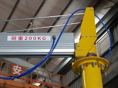 Pneumatic Jib Crane with Force-Sensing Handle and Lifting Hook - ảnh 4