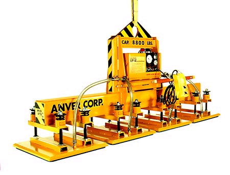 ANVER E880M4-84-FP four pad electric powered heavy duty vacuum lifter with foam vacuum pads