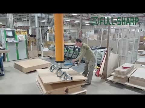 Hút chân không nâng tấm gỗ lớn có thoát khí