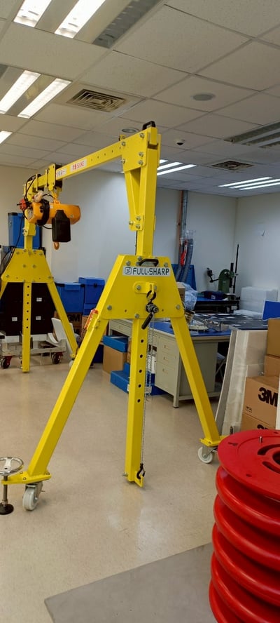 Cổng trục 500 kg đẩy tay treo palang điện cho nhà xưởng - ảnh 9