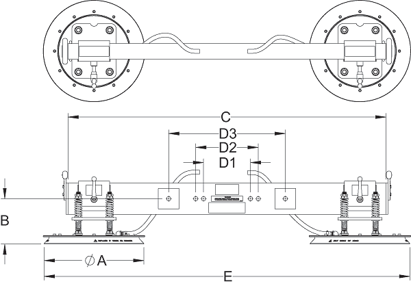 L460M2 dimension drawing