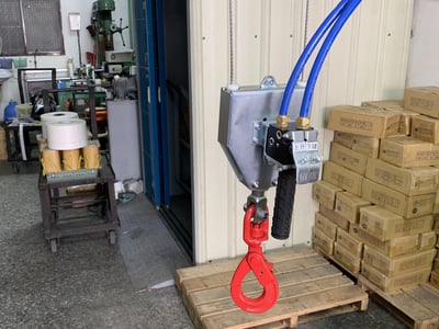 Cầu trục xoay khí nén 200 kg lắp đặt tại Hải Phòng - ảnh 7