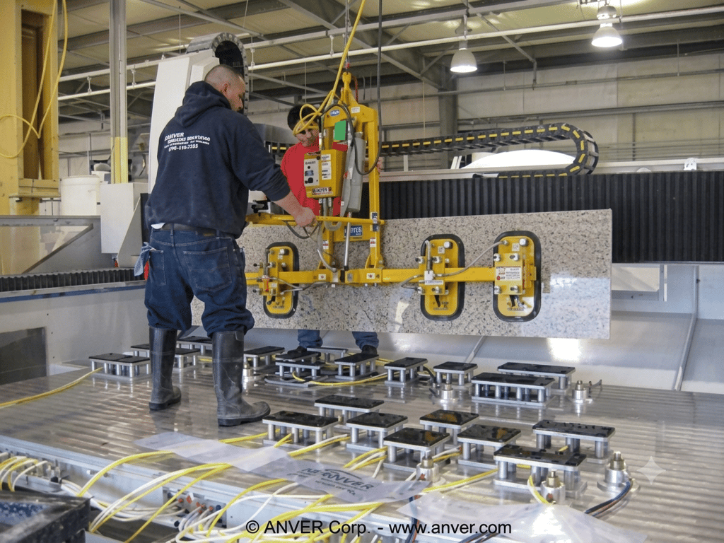 AT150M4-110FP loading a CNC machine