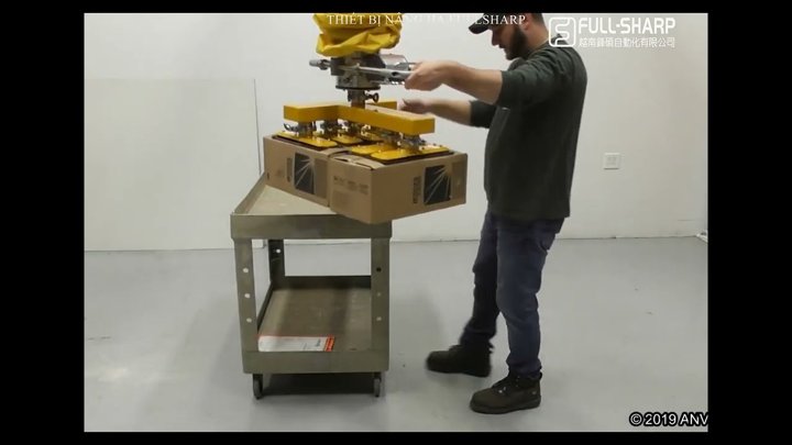 Thiết bị nâng hạ hút chân không thùng carton đủ loại kích cỡ