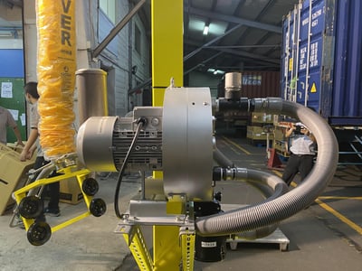 Mobile-Base Jib Crane with Anver Vacuum Tube Lifter and Long Side Handle for Carton Boxes - ảnh 7