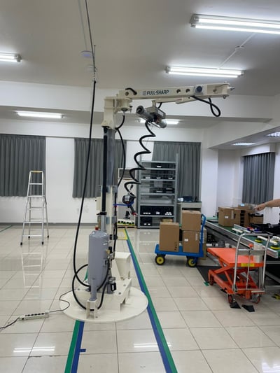 Cầu trục xoay khớp nối đế di động Lifts All hút thùng giấy - ảnh 1