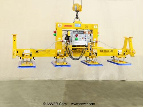 ANVER E1280M4-130 four pad electric powered heavy duty vacuum lifter