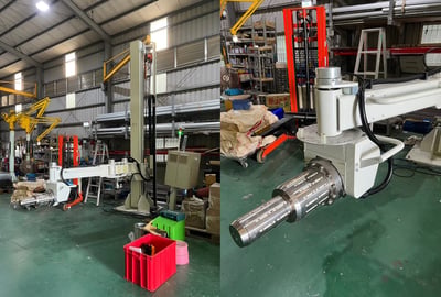 Tay nâng trợ lực nâng và lật cuộn nguyên liệu - ảnh 2