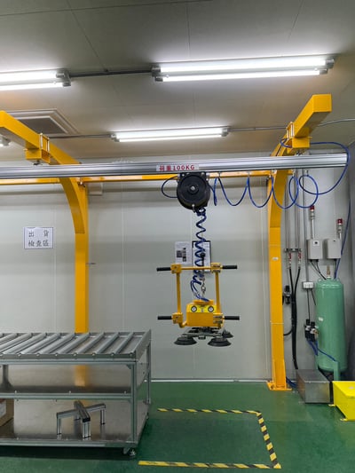 Khung thanh ray nhôm 200kg, air balancer ENDO và tool hút chân không - ảnh 26