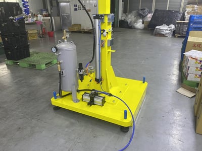 Pneumatic Jib Crane with Mobile Base and Height-Adjustable Column - ảnh 2
