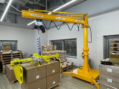 Cầu trục xoay 500 kg đế di động kèm tool kẹp thùng giấy - ảnh 19