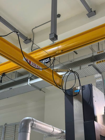 Thanh ray KBK 500kg treo tời servo nâng phôi, khuôn cho máy CNC - ảnh 4