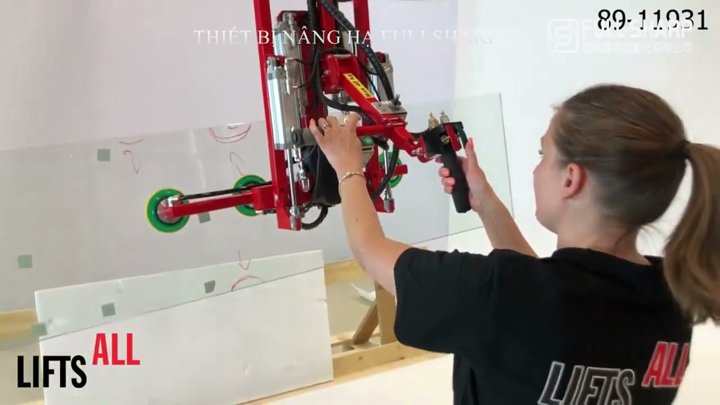 Thiết bị nâng hạ hút chân không tấm kính xoay lật linh hoạt