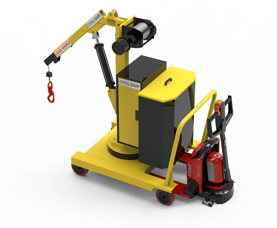 Xe cẩu điện đẩy tay 400kg - Góc 3