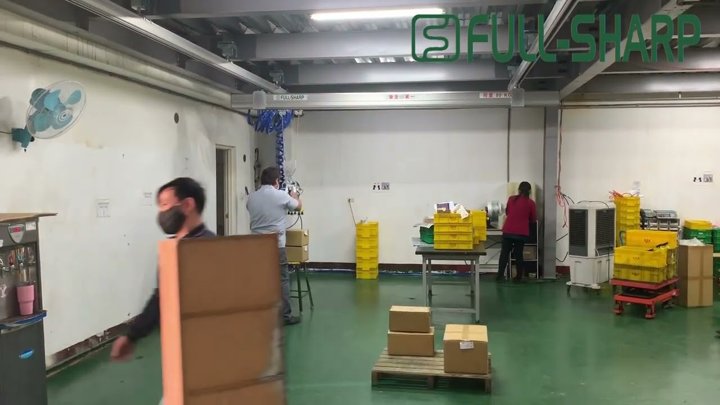 Hệ thống cầu trục thanh ray nhẹ &Thiết bị nâng hạ hút chân không thùng carton, thùng giấy