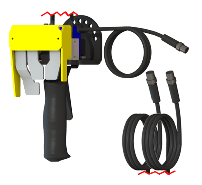Tay cầm điều khiển khí nén - điện có cò bấm điện FDEPETA9460