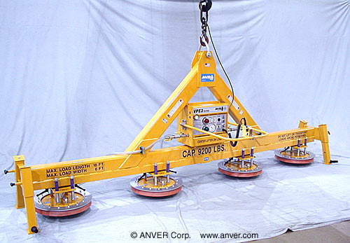 ANVER E920M4-160A-SI four pad electric inline lifter with heavy duty frame and silicone sealing rings