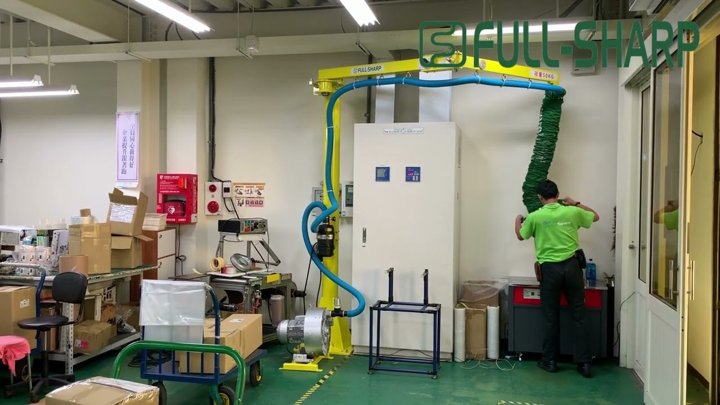 Cầu trục xoay khớp nối& Thiết bị nâng hạ hút chân không thùng carton- Vacuum lifting equipment