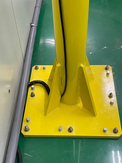Cầu trục xoay thanh ray nhôm palang điện tool treo thùng giấy - ảnh 11