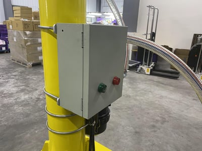 Cầu trục xoay ray nhôm đế di động và ống hút chân không thùng giấy - ảnh 3