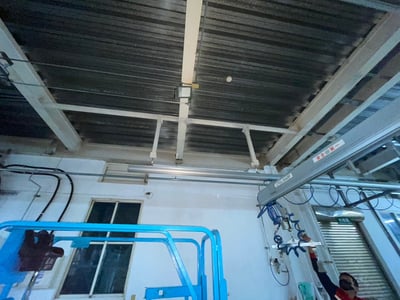 Thanh ray nhôm treo trần, cầu trục khí nén tay cầm cảm ứng lực - ảnh 17