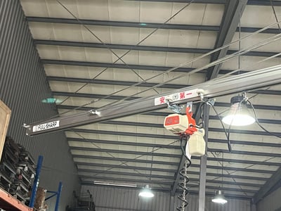 Aluminum Rail Jib Crane with KITO Manual Chain Hoist - ảnh 12