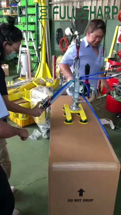 Tay cầm khí nén dài nâng hạ chân không thùng carton - Thiết bị nâng thùng giấy